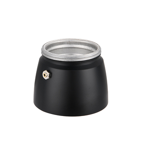 <span class=keywords><strong>Cafetera</strong></span> Moka redonda <span class=keywords><strong>Normal</strong></span>, máquina de café de aluminio con fondo de rosca negra, más de 10 - Product Image 4