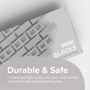 25 Stuks Mini Siliconen Bouwstenen Voor Zintuiglijk Spel, Realistische Mini-Blokken - Product Image 3