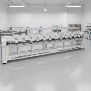 12-Kopf Computergesteuerte Stickmaschine mit 12-15 Nadeln für Kappen- und Flachstickerei-Produktion - Product Image 1