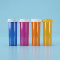 Botol Pil Plastik 16 oz dengan Tutup Tahan Anak yang Dapat Dibalik, Botol Obat Pabrik Kustom
