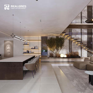 Cuisine moderne simple et peu coûteuse, ensemble complet de cuisine, couleur bois, panneaux de particules, armoires de cuisine en mélamine - Product Image 5