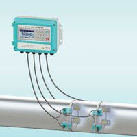 Medidor de Flujo Ultrasónico Portátil de Alta Calidad para Agua/Aire/Aceite, Personalizable OEM, Precisión del 1%