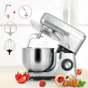 Nhà bếp đứng Mixer 660W điện thực phẩm Mixer 6 tốc độ nhà bếp Mixer với bột móc trứng Whisk phẳng Beater