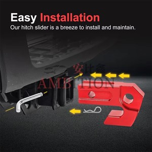 Protection de glissière de remorquage de 2 po pour <span class=keywords><strong>attelage</strong></span> de remorquage, compatible avec les anneaux en D de 3/4 po ou les manilles souples pour le remorquage et le récupération de véhicules - Product Image 3