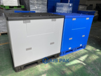 Étagères en plastique industrielles robustes, conteneur de stockage de palettes pour pièces détachées, caisse d'emballage