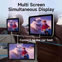 Baş dayama monitörü ekran IPS Android Tablet dokunmatik ekran için araba arka koltuk çalar Carplay/oto/Youtube Online Video müzik