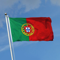 Drapeaux du Portugal en polyester à double couture, décoration de drapeau de football mondial, qualité garantie