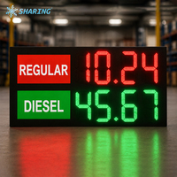 Letrero LED Personalizado para Estaciones de Servicio, Lista de Precios de Gasolina, Letrero Digital para Mostrar el Precio del Combustible, Tótem para Gasolinera