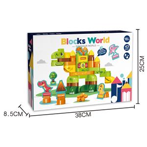 DIY Juguetes Dinosaurio Inglés Voz Interactiva con Luz y Música Juguete de Partículas Grandes Tarjeta Flash (43PCS) - Product Image 5