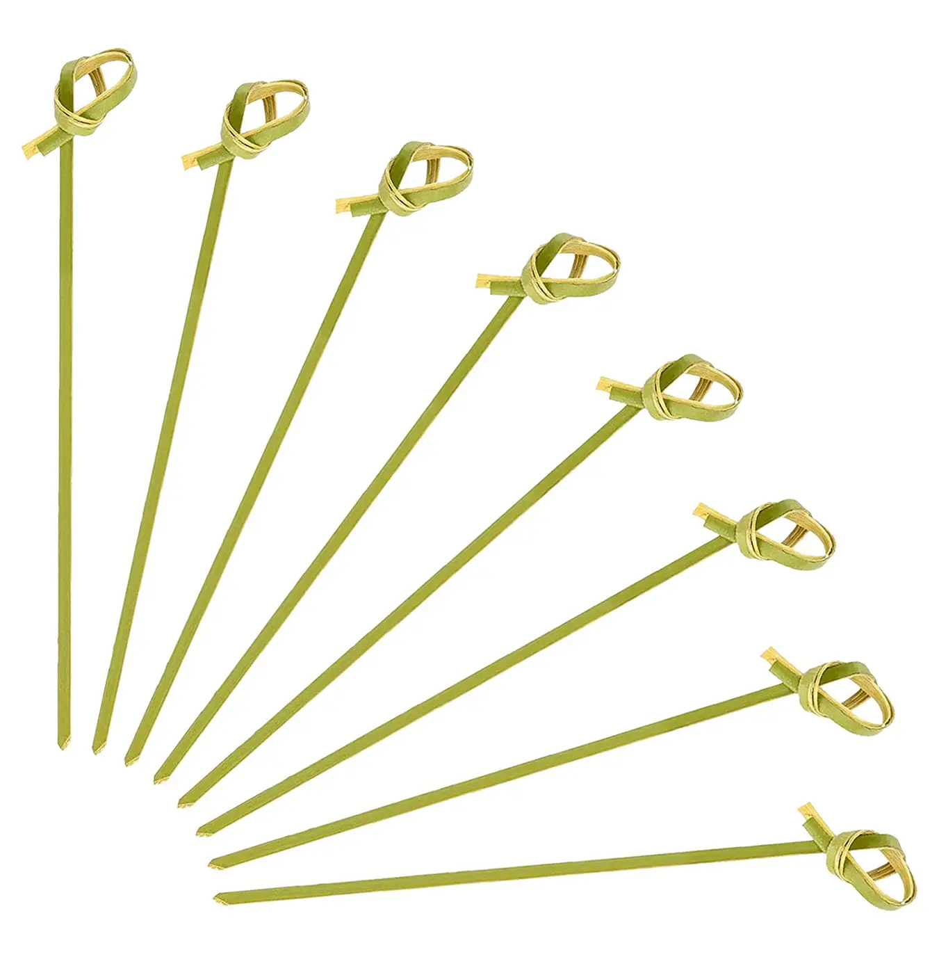 Bamboo Knot Cocktail Skewers Picks 5 Inches Food Stick Skewer Fruit Picking Stick Great For Party BBQ Snacks Sandwiches