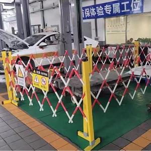 持ち運び可能なグラスファイバー製断熱伸縮式フェンス、建設現場安全用一時的バリケードソリューション、高さ1.2m、幅2～7m - Product Image 6
