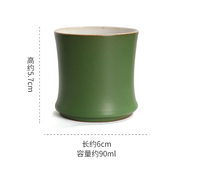 Tasse Boba en céramique en forme de bambou Verre à boire unique pour café glacé, promotion de smoothie Tasse à thé japonaise Tasse à boire en bambou