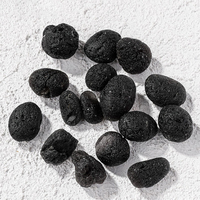 2-5cm météorite tchèque brute pierre brute noire en vrac roche brute spécimen minéral cristal pierres irrégulières pour la décoration de jardin à la maison