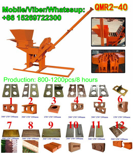 dikompresi bumi batu bata tanah liat harga blok mesin pembuat bangladesh pasar qmr1-40 - Product Image 6