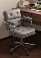 WDY nouvelle chaise d'ordinateur de bureau à domicile en cuir Pu résistant à l'usure de haute qualité chaise de bureau moderne à dossier moyen
