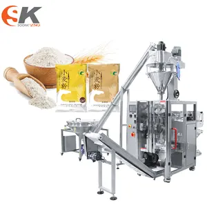 工厂价格VFFS小麦粉玉米粉500克中国葡萄糖粉灌装密封包装机