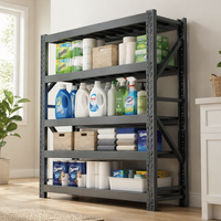 Étagère réglable sans boulons Shibang 500 kg, 2000*600*2000 mm, unité à 4 niveaux, en acier métallique, pour entrepôt