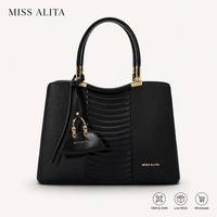 Bolso de Mano de Cuero PU de Lujo para Mujer, Bolso de Hombro, Venta al Por Mayor, Disponible en Stock, MISS ALITA