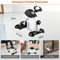 Mini vélo d'intérieur portable pour la maison, la salle de sport, le bureau, l'entraînement physique, pédalier pour l'entraînement des bras et des jambes
