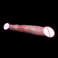 FAAK Dildo double géant et épais en silicone réaliste à double couche, énorme, long, réaliste, plug anal pour femmes, lesbiennes, hommes, gays OEM ODM