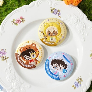 Badges en aluminium brodés <span class=keywords><strong>Detective</strong></span> <span class=keywords><strong>Conan</strong></span> - Shinichi Ran Kaito Kuroba, articles de collection de personnages, boîte mystère, 14 ans et plus, unisexe - Product Image 3