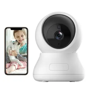 Prezzo di fabbrica Baby Monitor Camera 360 gradi Pan & Tilt visione notturna Wifi IP Camera bidirezionale Audio Motion Detection SD Card e Cloud