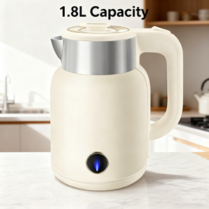 Bouilloire électrique automatique sans fil en acier inoxydable de 1,8 L, 1500 W, 220 V, avec protection contre l'ébullition à sec, pour la maison et l'hôtel - Product Image 3