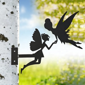 Décorations de Noël pour Jardin : Figurines de Chenille, Fille, Loup, Danseur Moderne, Nain, Pingouin, Oiseau, Aigle, Phoque - Effet Rouillé - Product Image 1