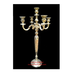 High Quality Handmade Metal Crafted Candelabra Nickel Plated Attractive Pillar Shape <b>Candle</b> Holder for Wedding Christmas Decor - Product Image 3