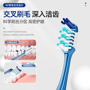 Brosse à dents pour adultes Dr. Benedict, poils souples, tête large, soin des gencives de haute qualité, brosse à dents manuelle - Product Image 1