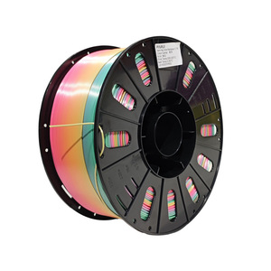 Filament d'impression 3D en TPU multicolore, matériau souple dégradé arc-en-ciel 85ATPU - Product Image 4