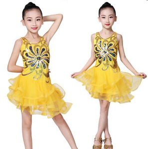 Ropa <span class=keywords><strong>de</strong></span> actuación <span class=keywords><strong>de</strong></span> baile latino para niñas Ecoparty, concurso <span class=keywords><strong>de</strong></span> borlas para niñas, Examen <span class=keywords><strong>de</strong></span> Grado, vestido <span class=keywords><strong>de</strong></span> baile latino <span class=keywords><strong>de</strong></span> práctica profesional - Product Image 5