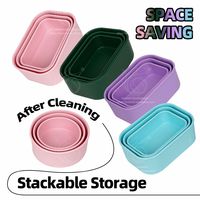 Usine Étanche Compartiment Enfant Snack Fruit Pack Silicone réutilisabilité nettoyage facile Conteneur De Stockage Des Aliments Boîte À Lunch