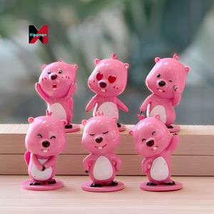 Nouvelle figurine <span class=keywords><strong>Ruby</strong></span> en boîte mystère, mignonne, rose, castor, cadeau pour bureau ou voiture - Product Image 4