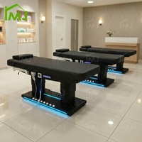 Lit de beauté électrique pour esthéticienne, tatouage, massage, spa, soins du visage, cils, avec moteurs