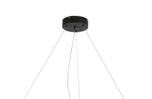 Zeal Lighting Hot Selling Round Fashionable Hotel <b>Light</b> Black Glass Nordic Pendant <b>Light</b> - Product Image 3
