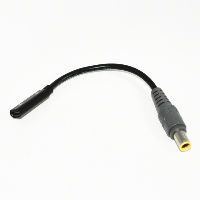 PD USB 3.1 Type C USB-C to Rectangle DC 7909 I BM Converter Cable for Laptop Tablet