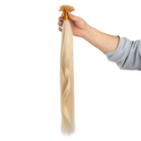 Extensions de cheveux à pointe plate, cheveux vierges européens Remy, pré-collées à la kératine, vente en gros pour salons, en vrac, rose