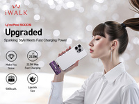 Lápiz labial Tamaño Power Bank 5000mAh 22,5 W PD Carga rápida Cargador portátil ultracompacto con diseño brillante para viajes
