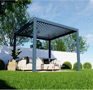 Kit de pergolas bioclimatiques en bois de Madera pour extérieur, 3x4, <span class=keywords><strong>3x5</strong></span>, 6x3, 4x4, 5x5 m, <span class=keywords><strong>aluminium</strong></span> extérieur, <span class=keywords><strong>pergola</strong></span> en <span class=keywords><strong>aluminium</strong></span> - Product Image 1