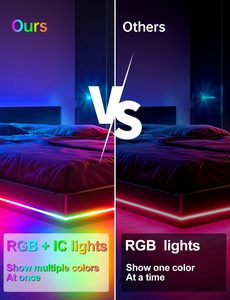 Smart RGB Magic LED Strip 12V/24V App/Alexa Ctrl Neon Flex <b>Light</b> - Waterproof for Home, <b>Gaming</b> & TV Backlight (Wholesale) - Product Image 2