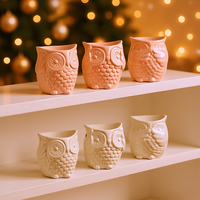 Brûleur d'encens en forme de hibou sage Brûleur d'encens unique Brûleur d'encens en céramique à l'huile d'oud pour Noël