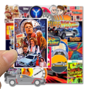 50 pz Film torna al futuro adesivo adesivo per pellicola giocattoli bagagli Skateboard per Laptop moto adesivi personalizzati - Product Image 3