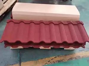 Red Black Dark Colors Etc. Stone Coated Metal Roof Tile With Best Price.