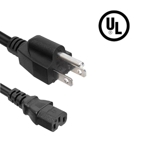 Ul cung cấp điện dây 125V NEMA 5-15p 3 pin dây điện IEC C13 kết nối PC máy tính xách tay USA dây điện - Product Image 3