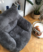Sitzsack-Sessel mit Kissen-Armlehnen Weiche Kissen im Sofabett-Stil Modernes Design für Schule & Werkstatt, Anpassbare Farbe
