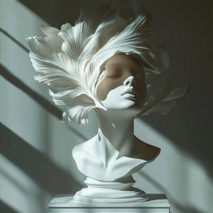 Elegante estatua abstracta de fibra de vidrio de belleza femenina Diseño ondulado suave para vestíbulo de hotel y espacios de lujo - Product Image 6