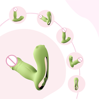 PleasureHub OEM KI-App-gesteuerter Mini Realistischer Vibrator Teleskopisch Saugend Heizend 60dB Geräuschpegel USB Aufladbar IPx6 Wasserdicht 9