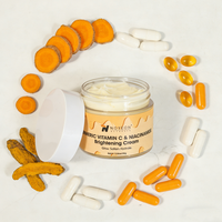 Crème Visage Éclat OEM 5% Niacinamide Vitamine C pour Taches Brunes, Unifie le Teint, Répare la Barrière Cutanée, Hydrate, Peau Riche en Mélanine 60g