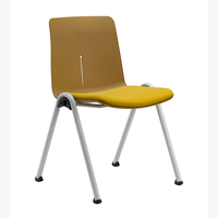 Chaise en plastique PP colorée chaise d'attente en plastique empilable chaise de conférence en plastique PP